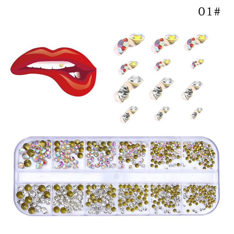 12-сетка зубные камни алмазный орнамент инструменты для поделок различные формы цветные зубы ювелирные изделия для зубных протезов акриловые стоматологические аксессуары