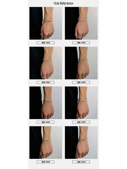 Trendy 18K Gold-Plated Zircon Tennis Bracelet for Men – Hip-Hop Style