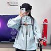 Woodpecker Women's 3-in-1 Blue Windbreaker Ski Jacket - Small, Windproof & Waterproof, Spring 2025 Edition