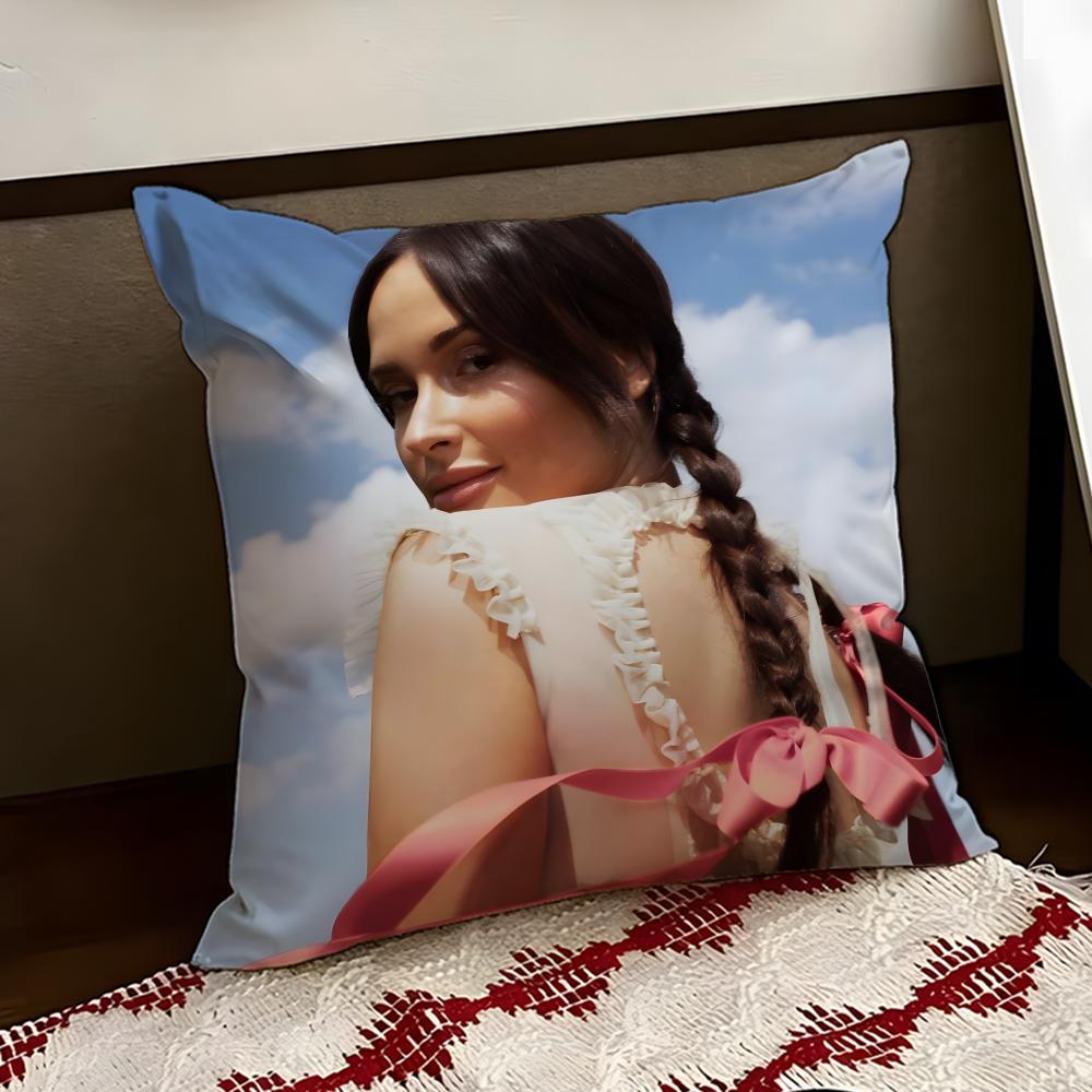 KKacey Musgraves Певица Наволочка Двусторонняя Мягкая Прочная Подушка Чехол для Дома Автомобиля Многоцелевое Использование для Повседневного Комфорта