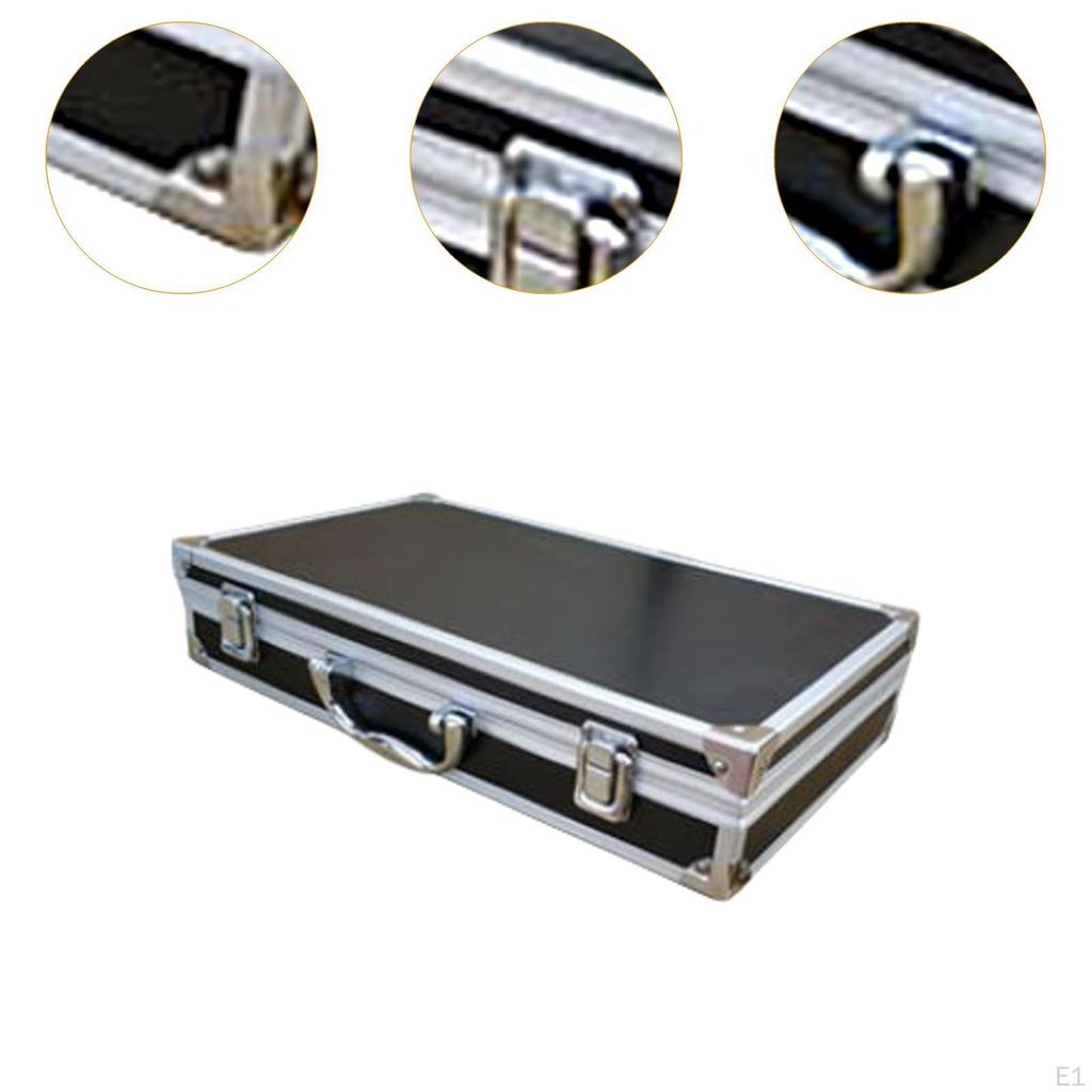 Ящик для инструментов из алюминиевого сплава, жесткий кейс для переноски, вместительные многоцелевые переносные ящики для деталей для оборудования