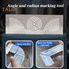 Инструмент для маркировки угловой дуги, регулируемый линейный дуговой разметчик двойного назначения, многоцелевой инструмент для маркировки металла для металлообработки, машиностроения, строительства