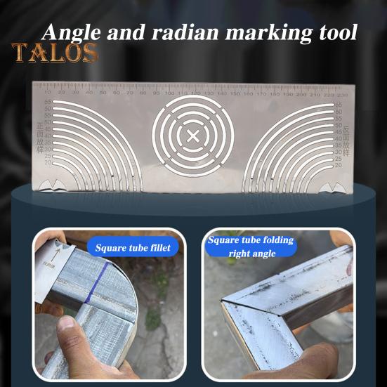 Инструмент для маркировки угловой дуги, регулируемый линейный дуговой разметчик двойного назначения, многоцелевой инструмент для маркировки металла для металлообработки, машиностроения, строительства