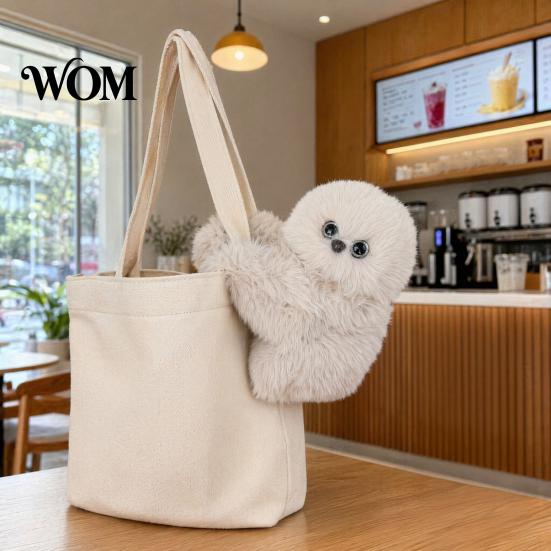 High-quality Stuffed Animal Owl Plush Interactive Toy, Soft Doll Bag with Sound, Adorable Gift for Kids Cute Emotional Comfort Plushie Girls,