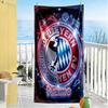 Champions Celebration Poster Personalized Text Beach Towel Super Soft & Absorbent Perfect for Traveling Yoga Camping and Swimming