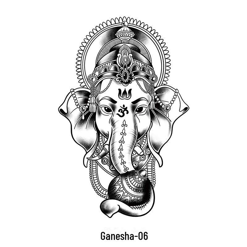 "Waterproof Semi-Permanent Herbal Tattoo Stickers for Men and Women - Durable Text Simulation Spot Tattoos"