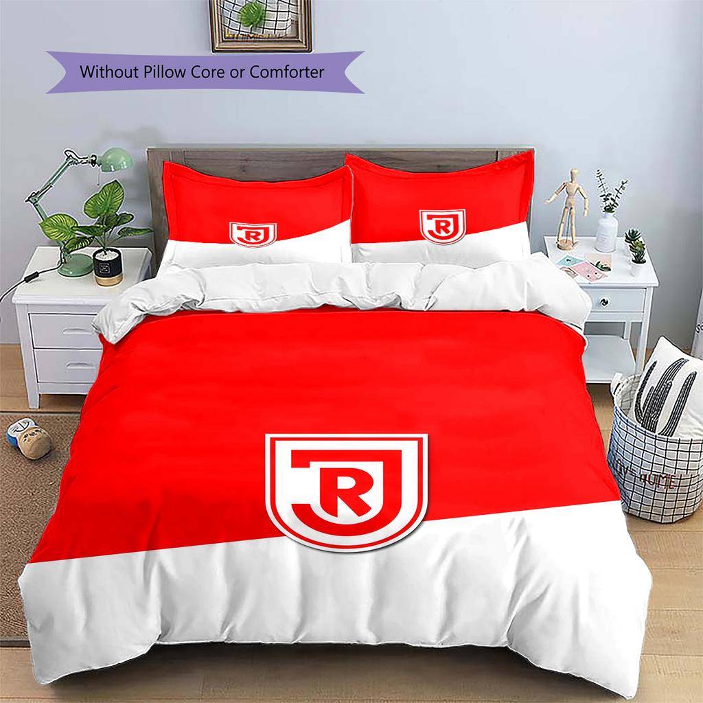 SSV Jahn Regensburg Pattern Bedding Quilt Set Home Decoration Gift (1 * duvet cover + 2 * pillowcase without core)