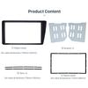 NEW-Top Double 2 Din Car Radio Fascia for 2001-2005 Honda Civic LHD Dash Mount DVD Frame Auto Stereo Adaptor