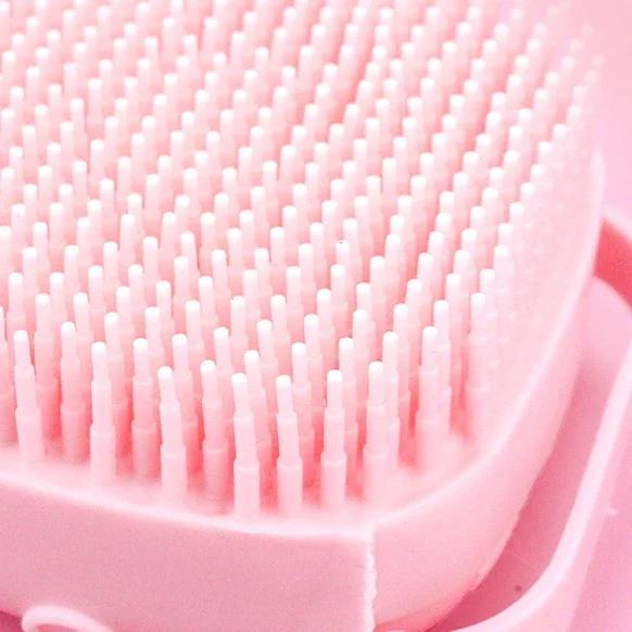 Soft Safety Silicone Comb Pet Accessories for Cats Shower Grooming Tool Bathroom Dog Bath Brush Massage Gloves with Shampoo Box