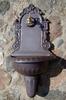 Wall-mounted cast iron garden sink