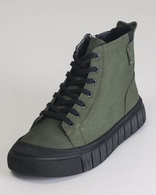 Ботинки осенние Bravelli 17484 40 зеленые нубук
