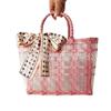 Jelly Woven Handbag Transparent Souvenir Basket Shopping Basket Beach Handbag Vacation Bento Jelly Bag