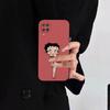 Чехол для телефона A-betty Boop-S для Samsung S24/S25/S22 S30/A51 52/Lite/Ultra/5G/Plus/FE - Тонкий Ударопрочный Черный Защитный