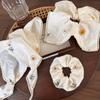 Wraps Embroidered Hair Scrunchie Turban Triangle Scarf Sweet Flower Triangle Bandana  Party
