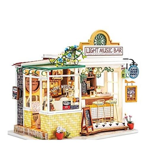 DIY Miniature House Dollhouse DG Series Music Bar with Japanese Instructions Tsukurundesu®