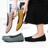 Women's Summer Shallow-mouth Flat Casual Shoes Solid Color Versatile Women's Shoes French Soft Sole Non-tiring Shoes