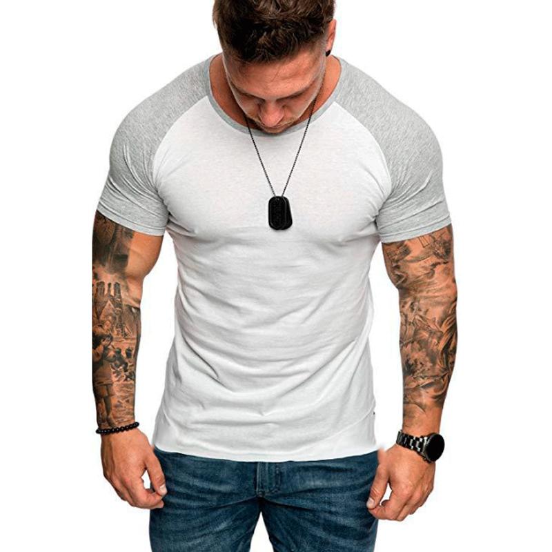 Мужская обтягивающая футболка с короткими рукавами для тренажерного зала, спортивные футболки, повседневные топы, новая короткая футболка без рукавов для фитнеса, бодибилдинга