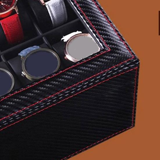 Коробка для часов, органайзер для солнцезащитных очков, большая вместимость, несколько отделений, дизайн окна, держатель для часов, подставка