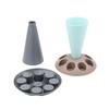 Piping Bag Stand Piping Bag Holder With 8 Slots Nozzles Plastic Pastry Bag Stand For Cake Decorating Kit