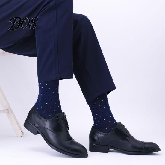 Wear Resistant Suit Socks Men's Dress Socks, Comfortable Crew Sock, Solid, Striped, Argyle, Dotted Formal Geometric Pattern Long Large Size