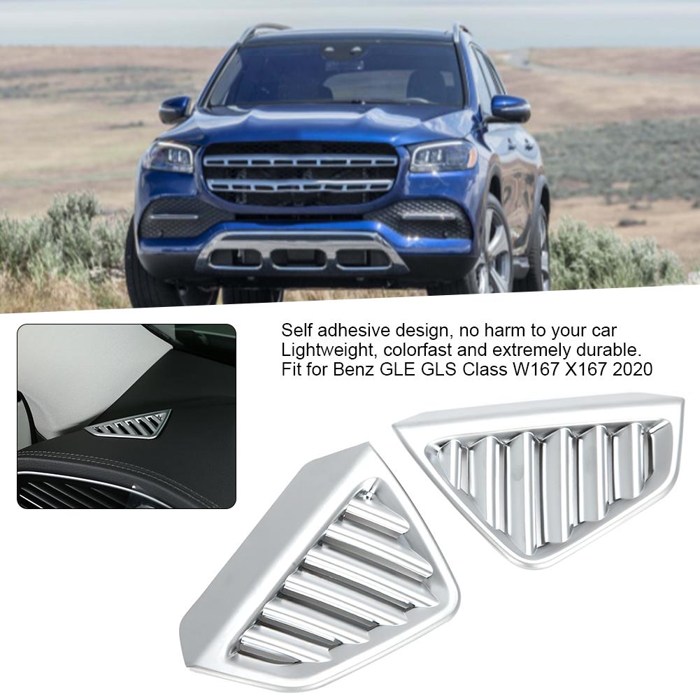 Хромированная боковая крышка вентиляционного отверстия приборной панели, 2 шт., подходит для Benz GLE GLS Class W167 X167 2020