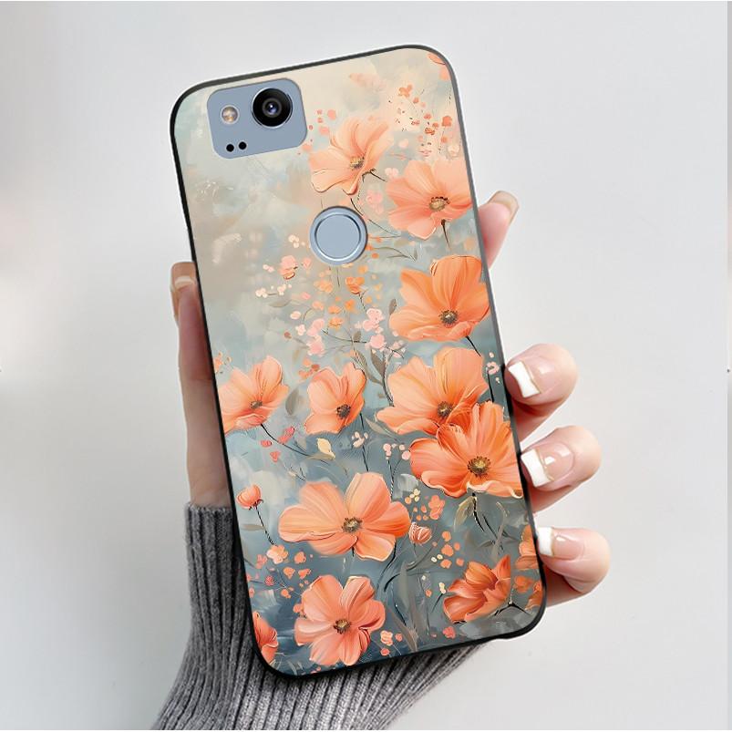Чехол с рисунком для Google Pixel 2 XL Pixel2 Funda Мягкий силиконовый чехол для Google Pixel 1 XL Pixel1 Cover Милый цветочный чехол Coque