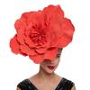 Fashion Bridal Hair Accessories Makeup Prom Hair Band Large Flower Bow Hat Headdress
