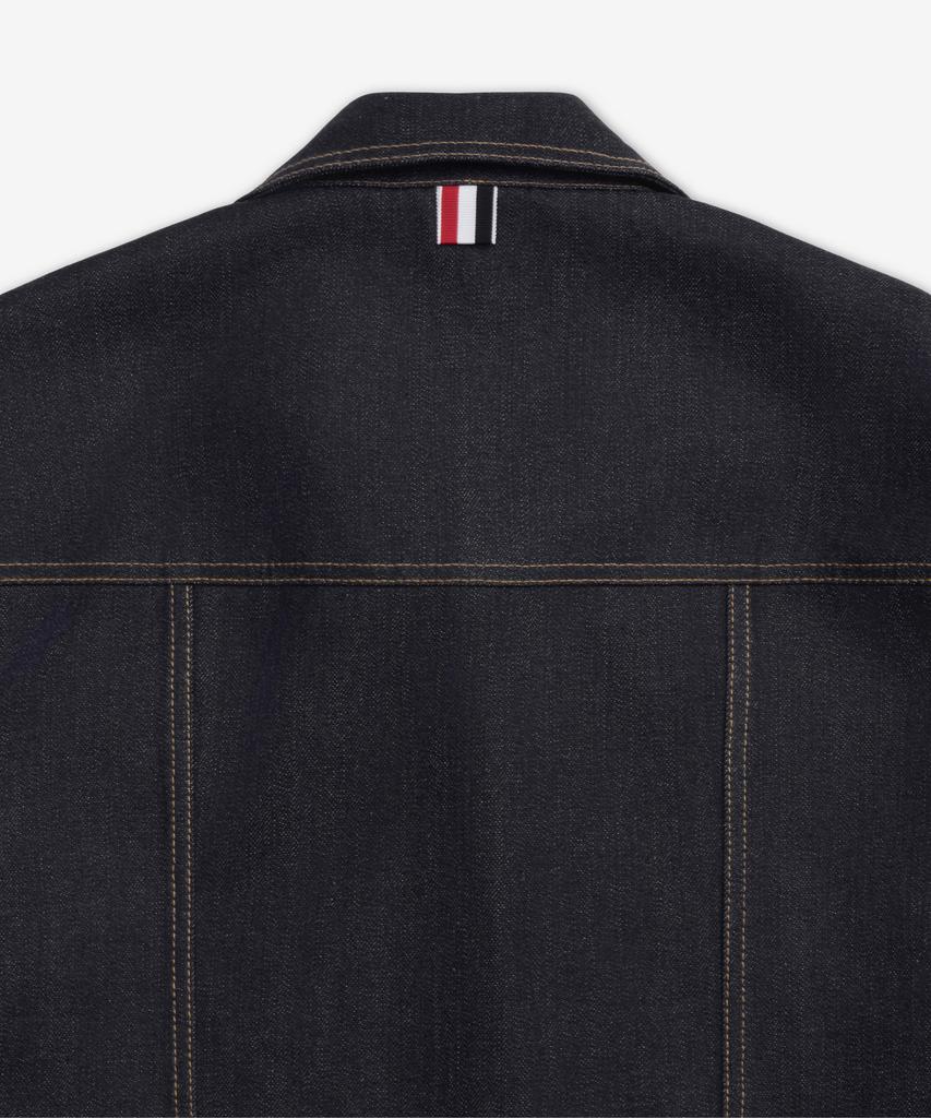 Thom Browne Selvedge Denim Backstrap Utility Jacket - Navy / Mjo256Sf1101415