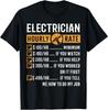 Funny Electrician Gifts - Electrician Hourly Rate Unisex T-Shirt