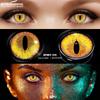 Eyeshare Цветные контактные линзы для глаз Косплей Цветные линзы Линзы для Хэллоуина Желтые контактные линзы Красные контакты Ежегодные косметические линзы для макияжа
