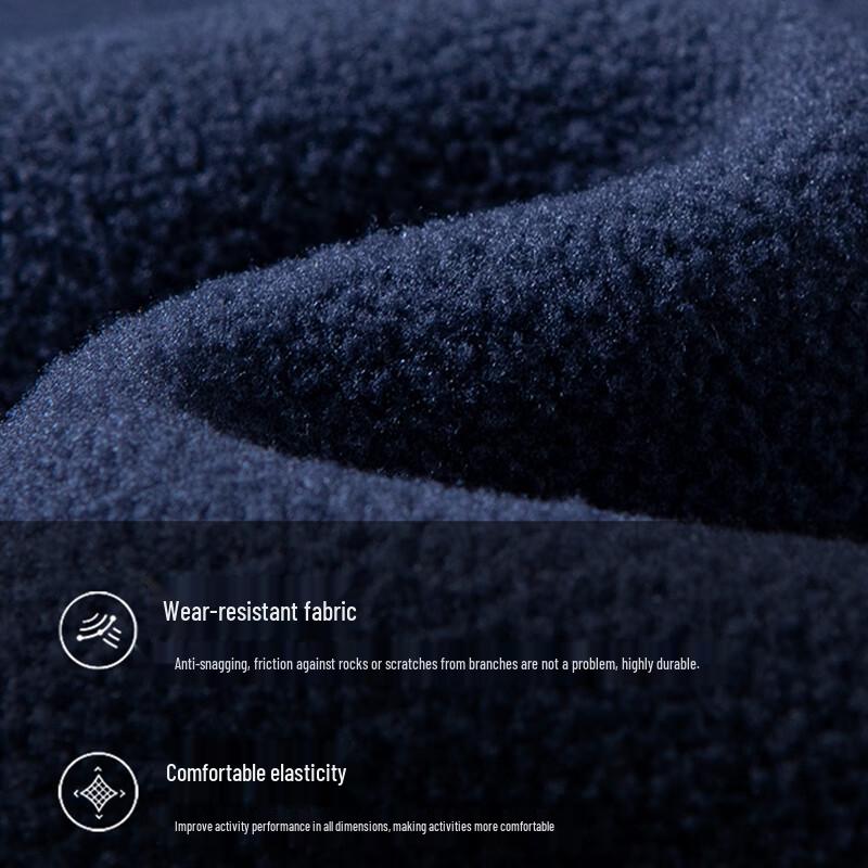 JEANSWEST Men's Warm Fleece Stand-Collar Jacket