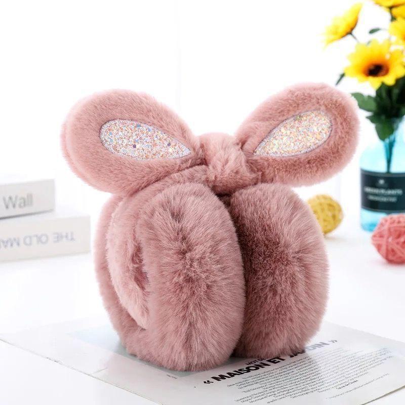 Женские высококачественные складные корейские меховые наушники для защиты от холода осенью и зимой