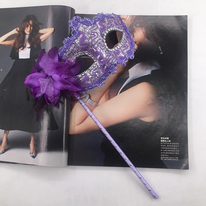 Цветочная ручная маска для женщин и девочек, венецианская принцесса, маскарадные маски