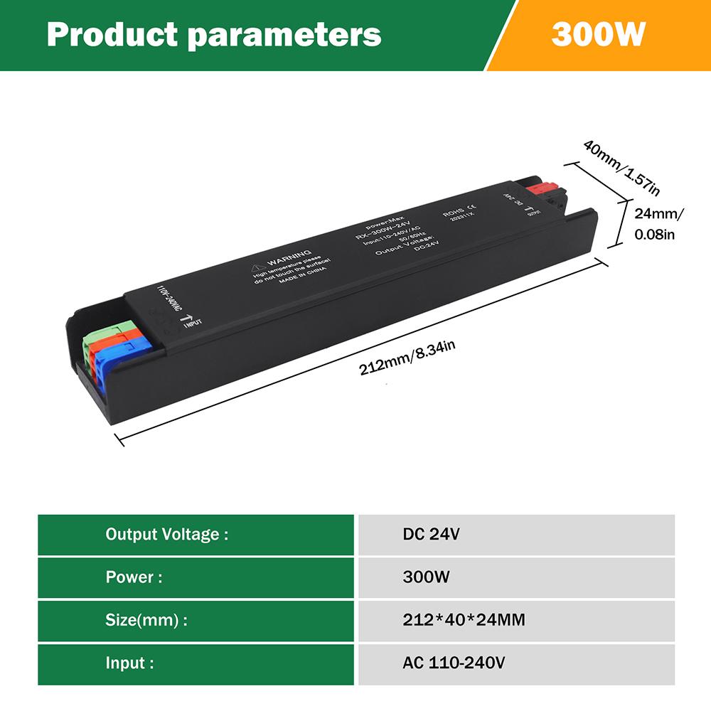 12V 24V LED Transformer 60W 100W 200W 300W 400W Switching Power Supply 110V 220V 230V AC to DC Adapter Driver Acssories