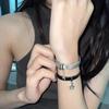 Y2K Girls Star Pendant Adjustable Couples Bracelet 2023 Trend Design Titanium Steel Leather Bangles For Women Men Jewelry
