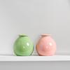 Mini Ceramic Vase Solid Color Glazed Flower Vase Desktop Decor Miniature Bud