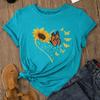 Модная женская футболка с принтом животных и бабочек, забавная повседневная футболка с круглым вырезом и короткими рукавами, летняя женская футболка