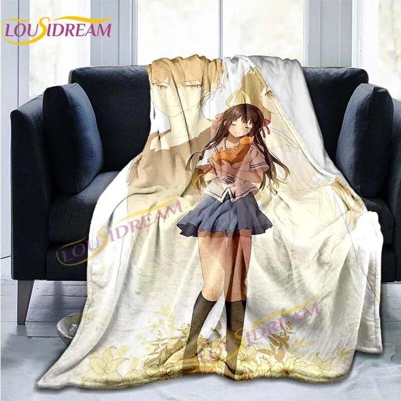 Японское аниме-корзина с фруктами, одеяло Madoka Magica, одеяло с 3D-принтом, фланелевое одеяло, покрывало для кровати, мягкое мультяшное покрывало, подарок для дивана