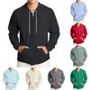 Men's Loose-fitting Casual Hooded Drawstring Jacket