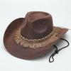 Шляпа из замши шерстяная джазовая шляпа британский цилиндр однотонная ретро солнцезащитная шляпа ковбойская шляпа