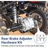 Комплект троса заднего ручного тормоза TRX350, совместимый с Fourtrax 300 Rancher 350 400 420 2000-2006 Foreman 400 500 Rubicon 500 Запчасти для квадроциклов, стояночный тормоз