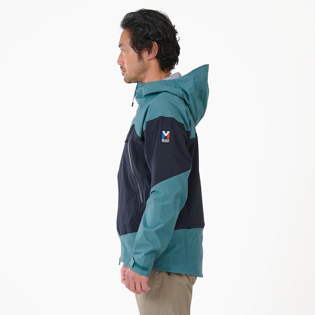 Alpine Shell Trilogy Typhon Tough II Stretch Jacket MIV01997 M [Millet] Black/Hydro (NEW LOGO)