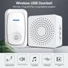 Wireless Doorbell Waterproof Door Bell with 38 Melodies To Choose Adjustable Volume