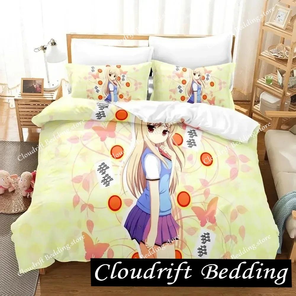 Новый Постельный набор ДЕВУШКА ИЗ САКУРАСОУ Мультяшный Аниме комплект из трех предметов Взрослый Детский Спальня Пододеяльник Комплекты постельного белья размера кинг