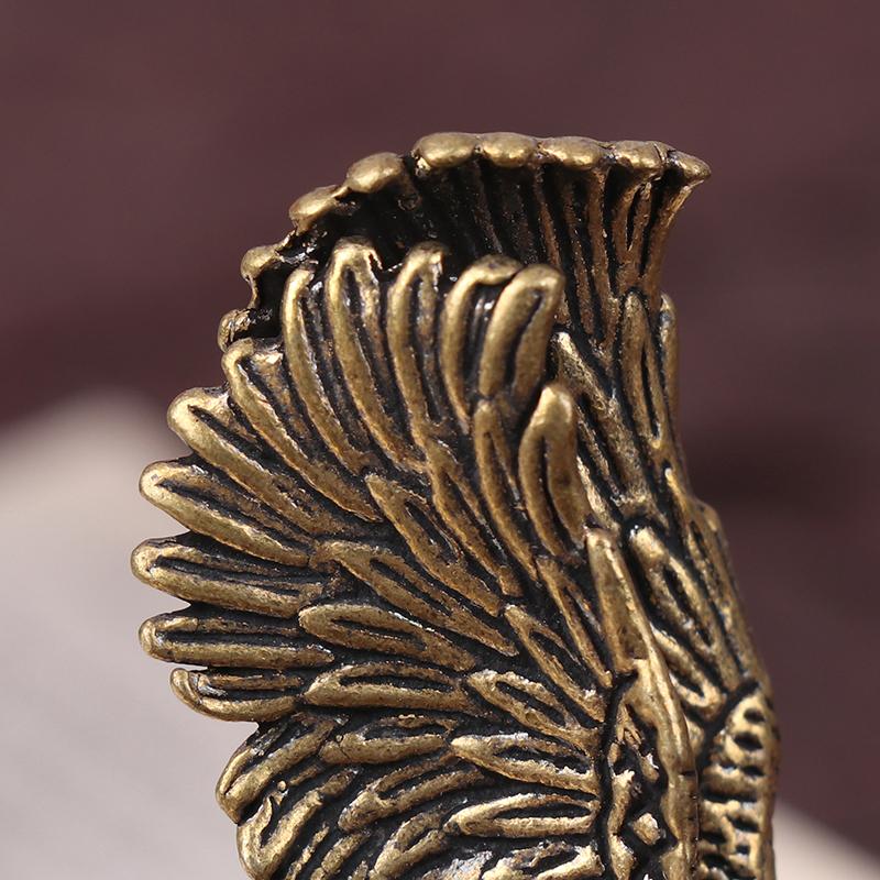 1 шт. антикварная латунная статуя орла-журавля, маленькие украшения, винтажные латунные фигурки животных, поделки, стол, домашний декор, аксессуары, подарки