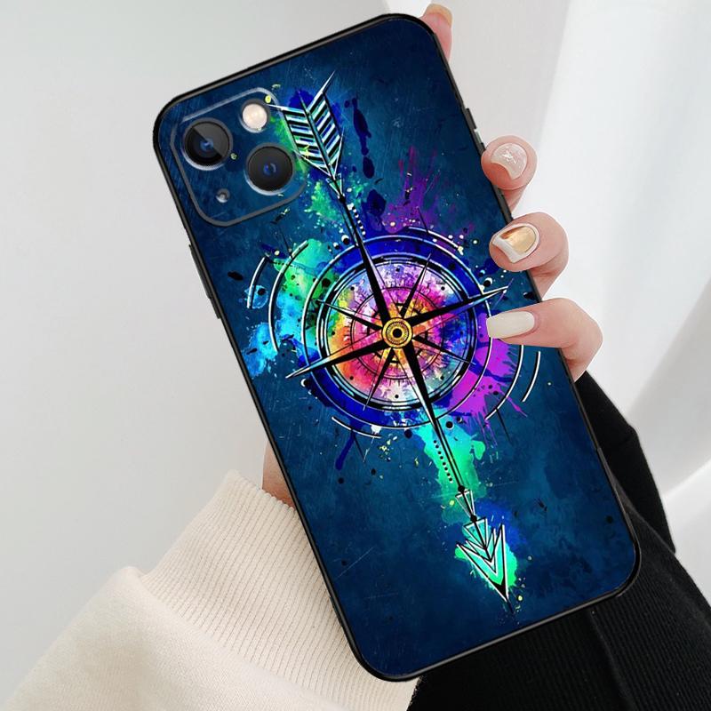 Карта Мира Компас Морской Чехол для Телефона Для iPhone 11 12 13 14 15 16 Pro Max Mini X XR XS Max Plus Чехол Funda