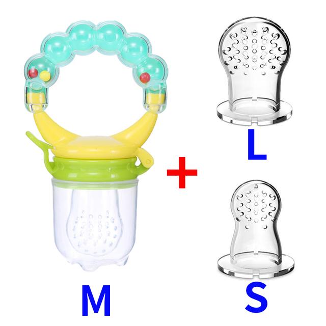 New Baby Nipple Fresh Food Fruit Milk Feeding Bottles Nibbler Learn Feeding Drinking Water Straw Handle Infant Teething Pacifier