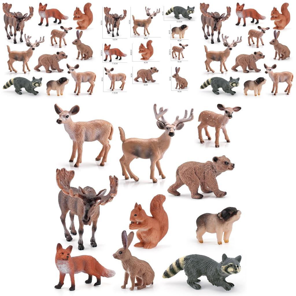 Wild Animal Pvc Figurines Collection With Static Design For Nature Enthusiasts