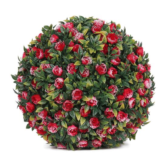 1/2Pcs 20/25CM Artificial Boxwood Topiary Ball UV Resistant Weather-proof Hanging Faux Flower Greenery