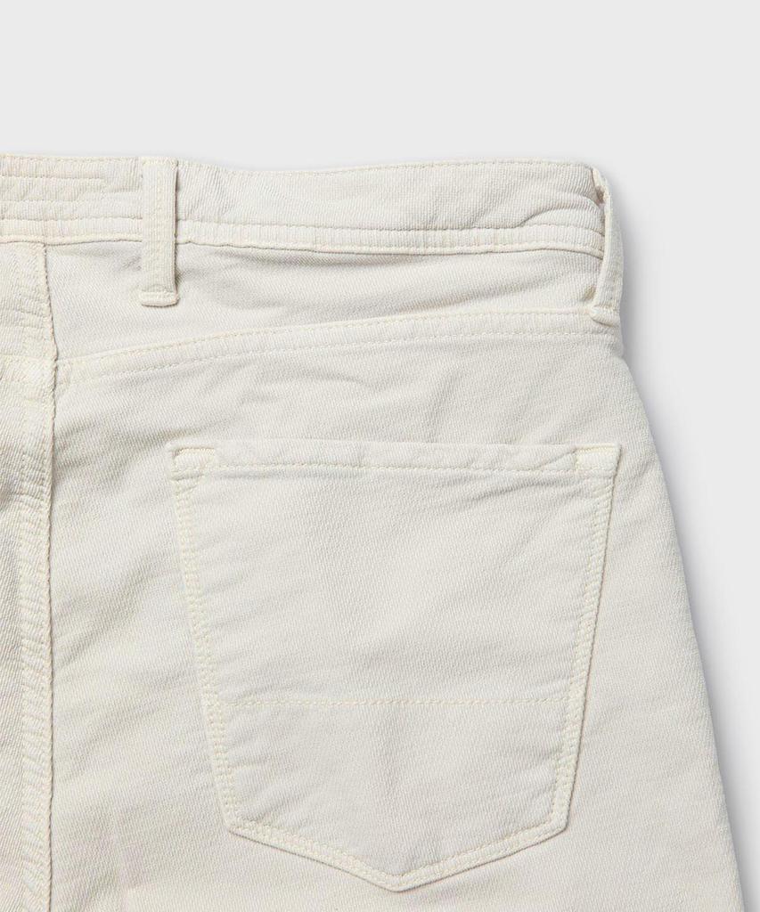 PANICALE Regular Slim Fit Textured Cotton Pants [Ivory]